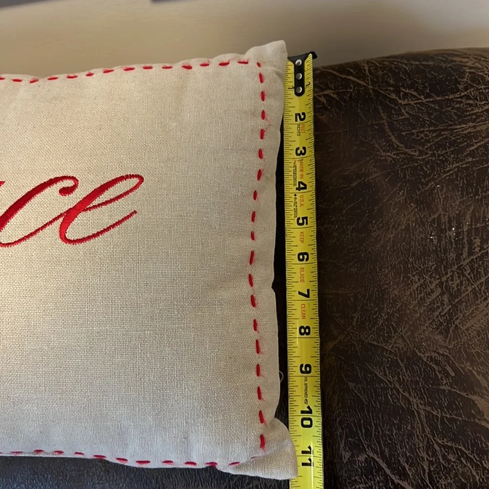Peace Christmas/Holiday Pillow - 17x11 - Picture 4 of 5